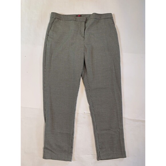 Vince Camuto Womens’s Houndstooth Straight Leg Dress Career Pants Sz 14 - Picture 1 of 9